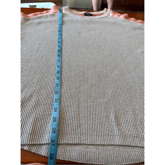 Fate Bohemian Crochet Detail Waffle Knit Long Sleeve Top Large - Picture 3 of 7